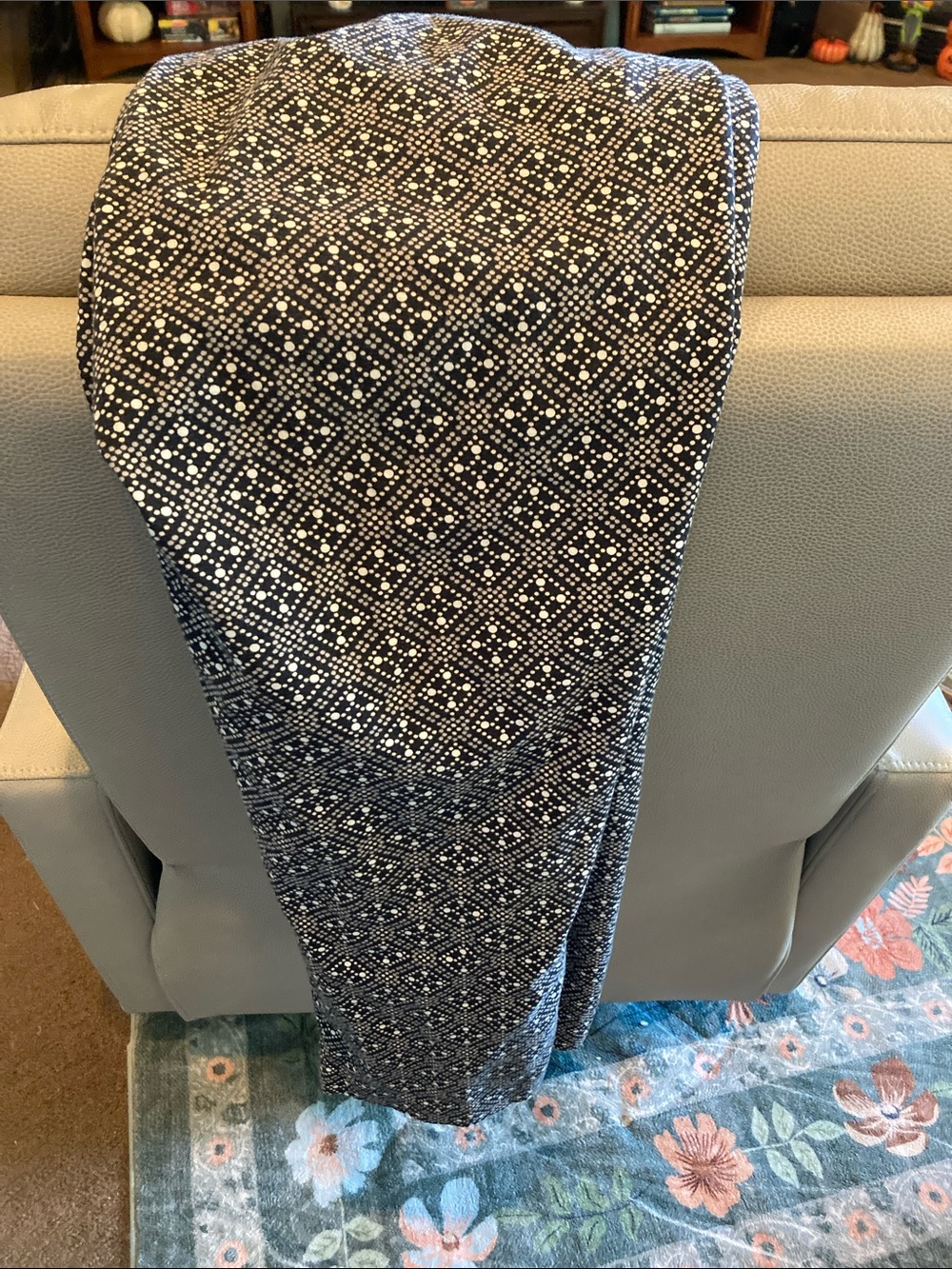 J. Jill Black and White Geometric Ankle Pants